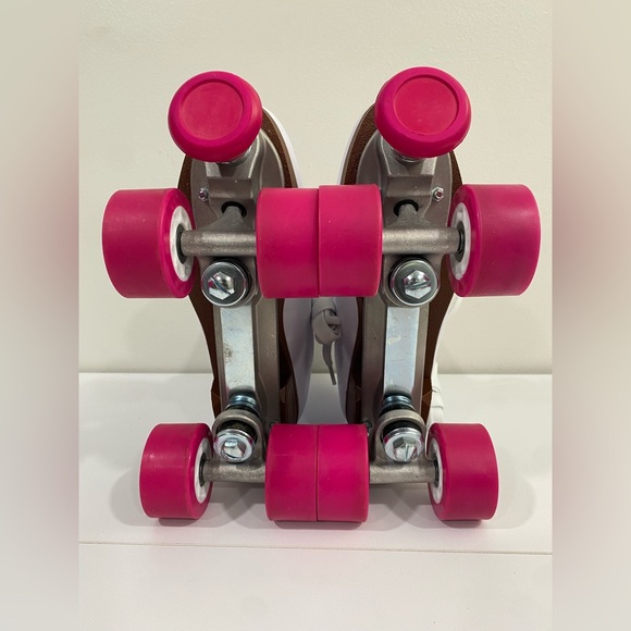 Chicago Skate Roller Skates Pink Derby Boots Sz 8 - Picture 5 of 9